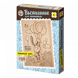 Выжигание в ассорт. (Доски для выжигания 2 шт, Летающий заяц) 01567