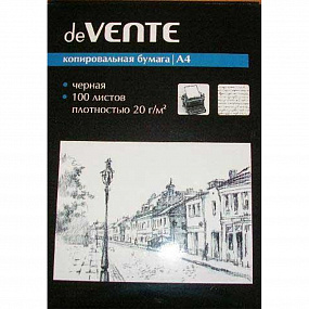Бумага копировальная de Vente А4 100л черная