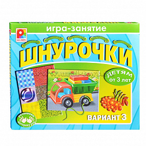 Игра настольная в ассорт. (Д-49, Шнурочки-3)