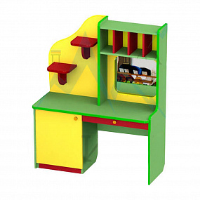 Игровая зона. Парикмахерская с тумбой (1050х420х1270)