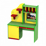 Игровая зона. Парикмахерская с тумбой (1050х420х1270)