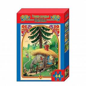 Русские народные пазлы (1092, Волк и семеро козлят, 64 эл.)