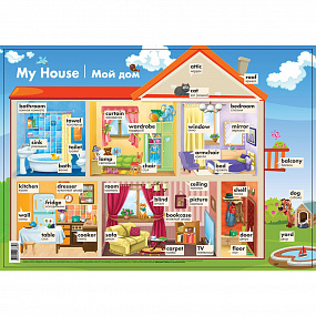 Плакат Англ. язык. Мой дом. My House. (А)