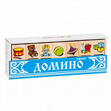 Домино (Лидер) (И-14-6, "Игрушки" 28 элементов)